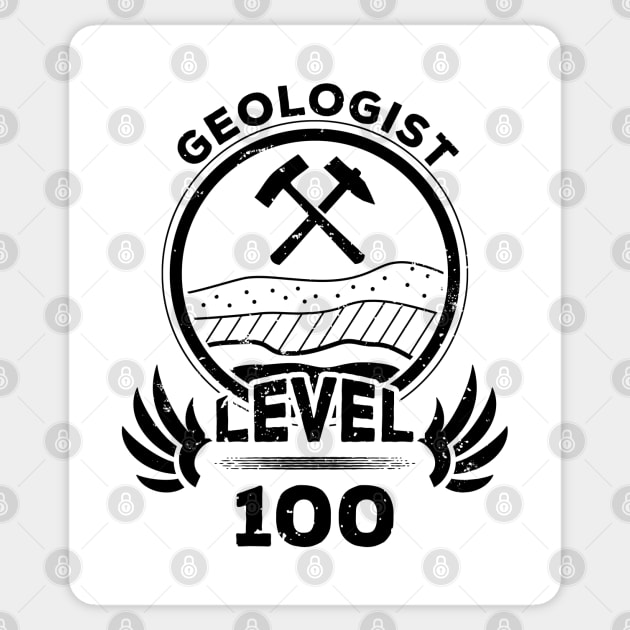 Level 100 Geologist Gift Sticker by atomguy